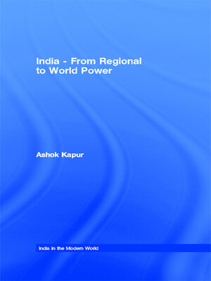 cover image of India--From Regional to World Power